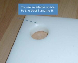 Hole for hanging